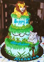 Lion Birthday Cake
